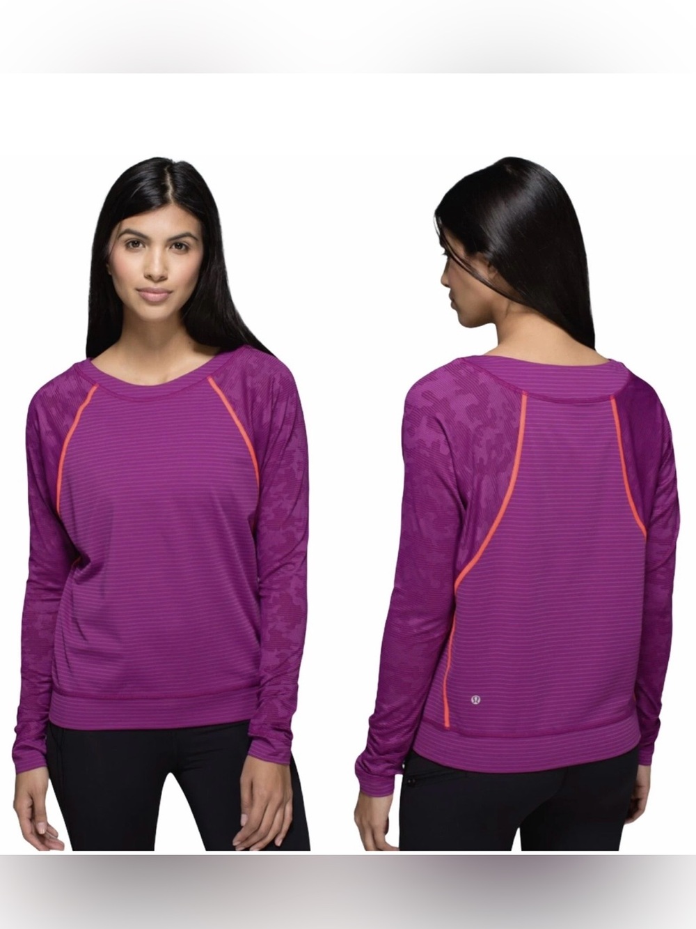 Lululemon Run For Days Long Sleeve
Color: Regal Plum / Regal Plum Camo
Size 8